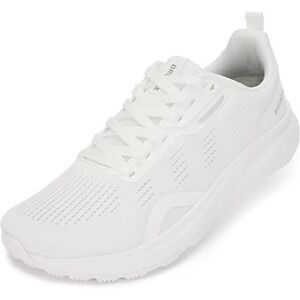 Bronax Mens Womens White Mesh Walking Shoes Athletic Sneakers S73 Size EU 38
